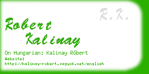 robert kalinay business card